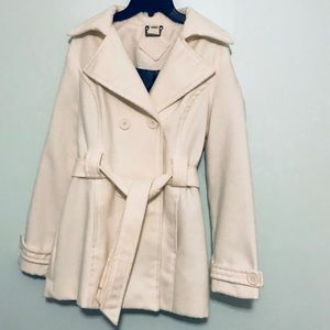 Medium White Pea Coat: Women
